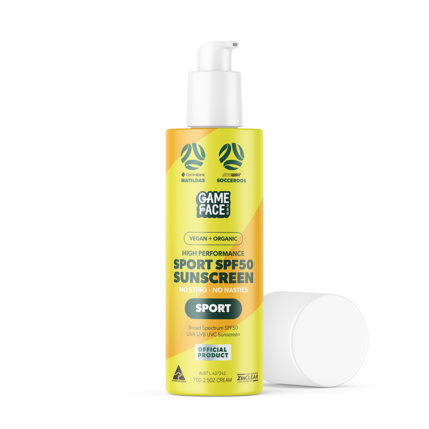 Football Australia High Performance SPF50 Sunscreen