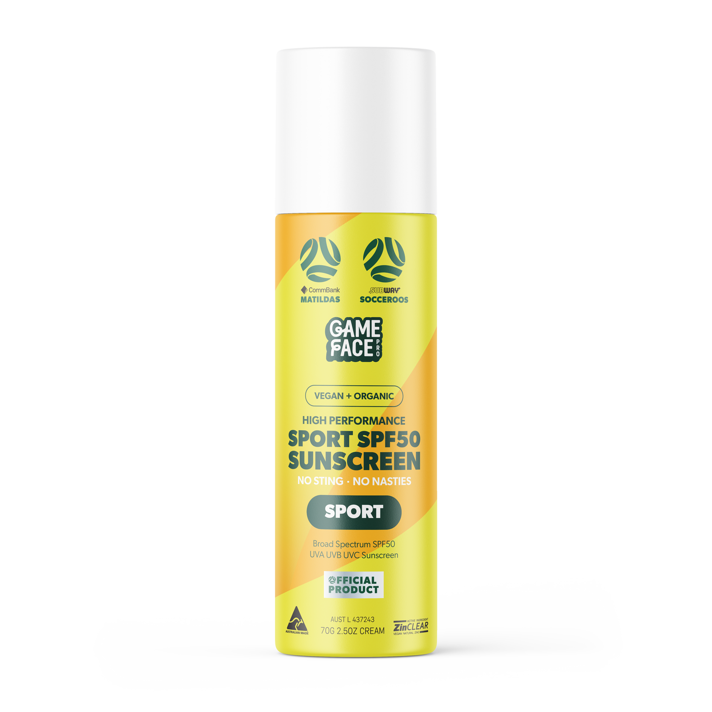 Football Australia High Performance SPF50 Sunscreen